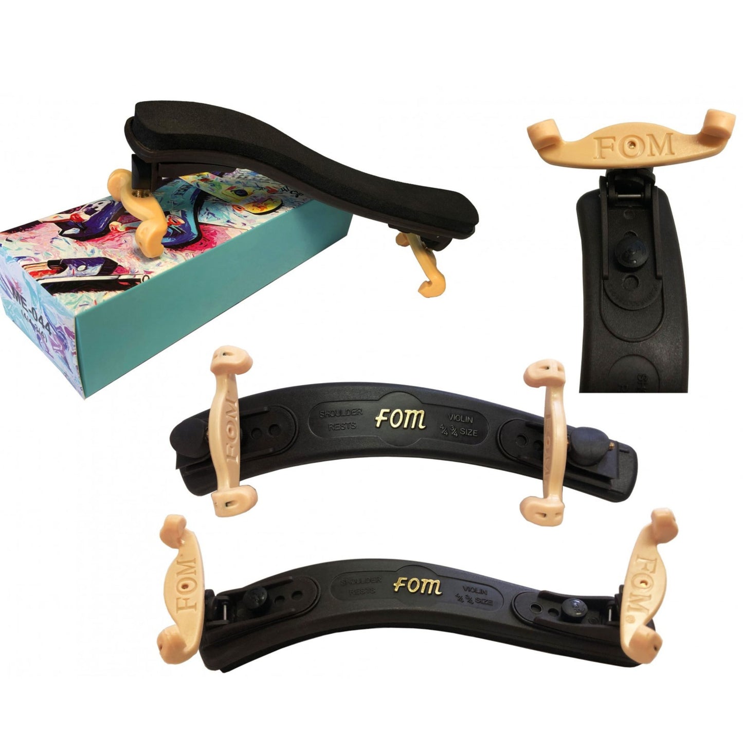 Ergonomic shoulder rest, adjustable, size. 3/4+4/4