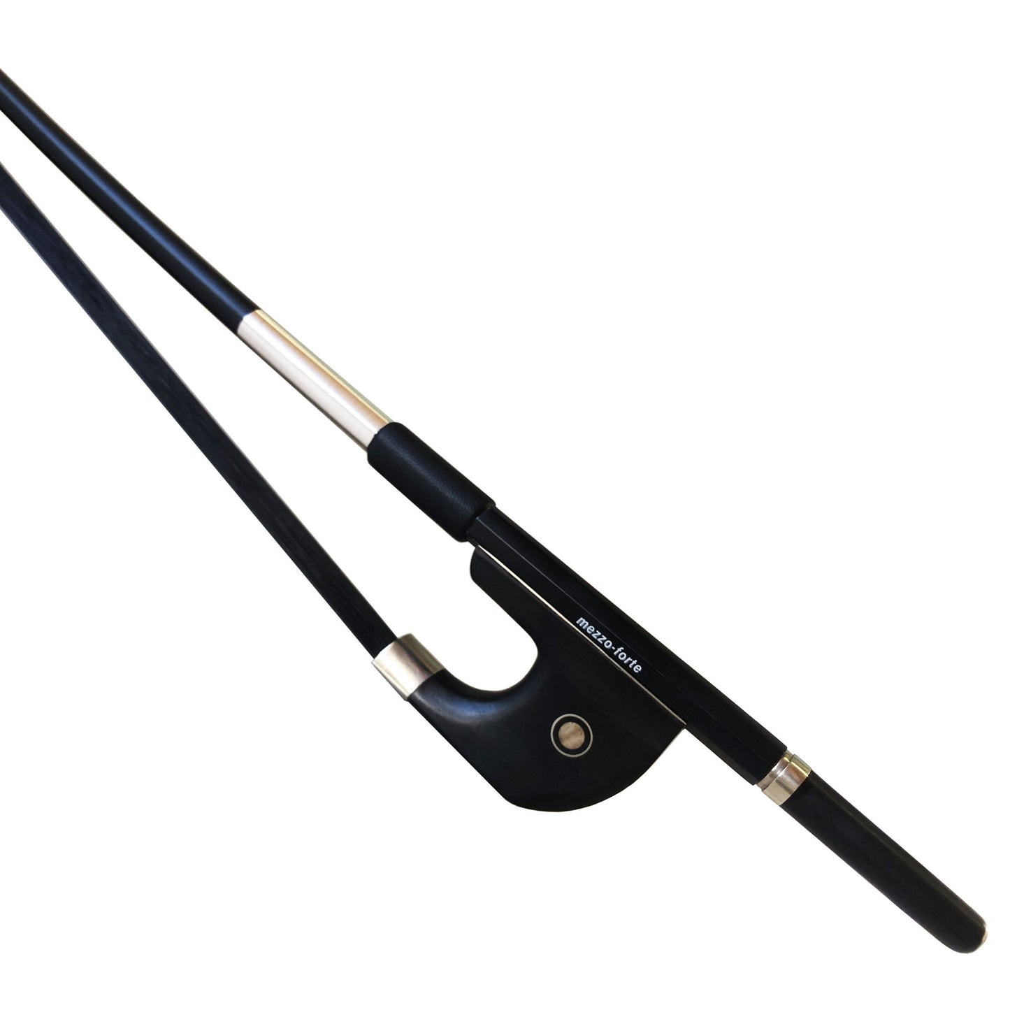 Bass bow carbon, black hair, German frog