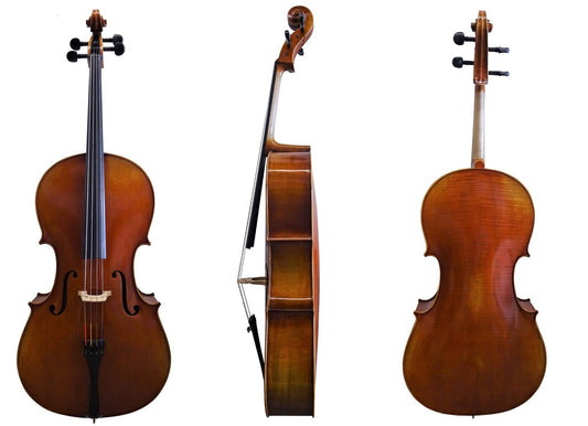 Cello-Set "Performance",1/2, inkl. Tasche + Carbon-Bogen
