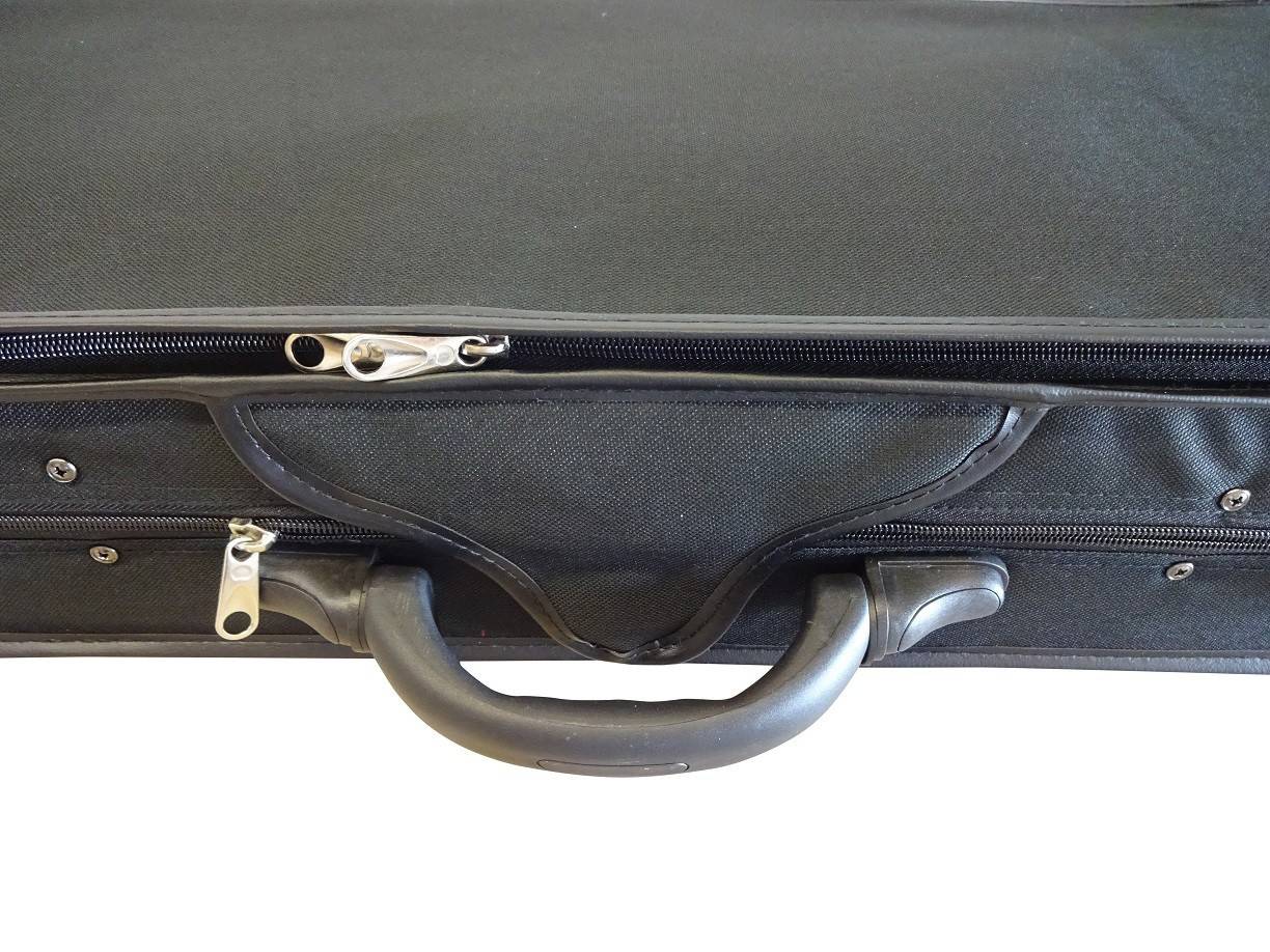 Violin case, violin case "Giovanni" black/dark red, size. 4/4