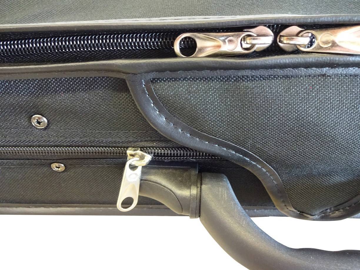 Violin case, violin case "Giovanni" black/dark red, size. 4/4