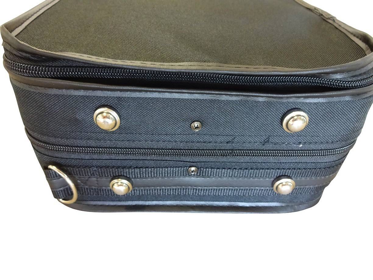 Violin case, violin case "Giovanni" black/dark red, size. 4/4