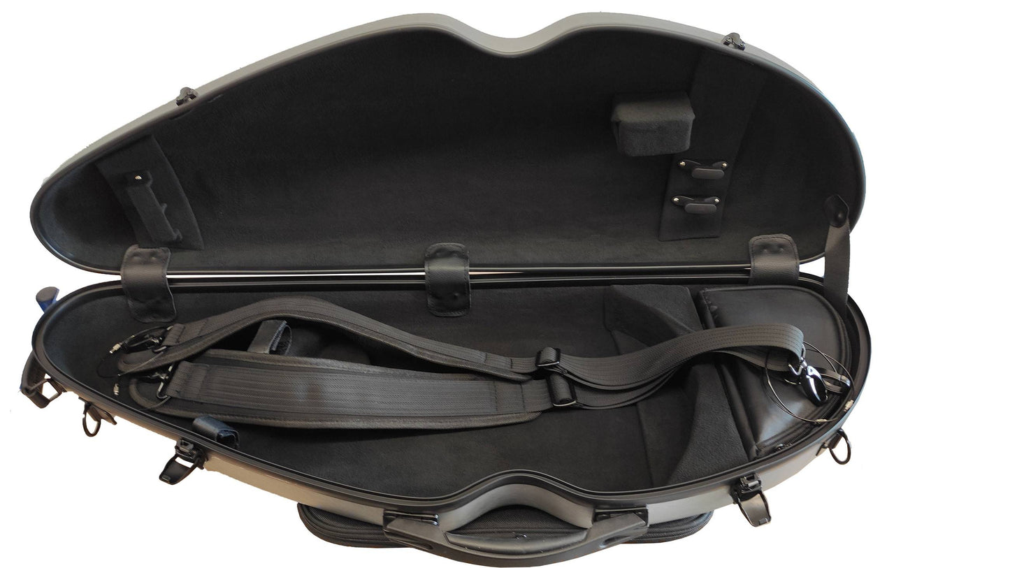 Geigenkasten Flightcase Violine leicht, mit Notentasche, 2 Farben