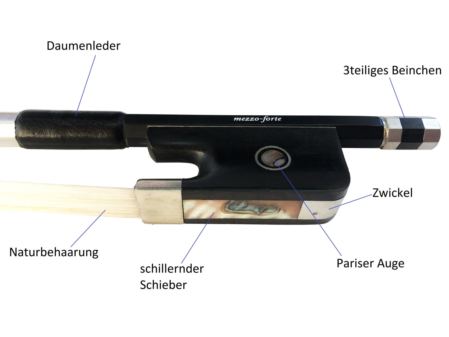 Cello bow carbon 4/4, easy to play and robust