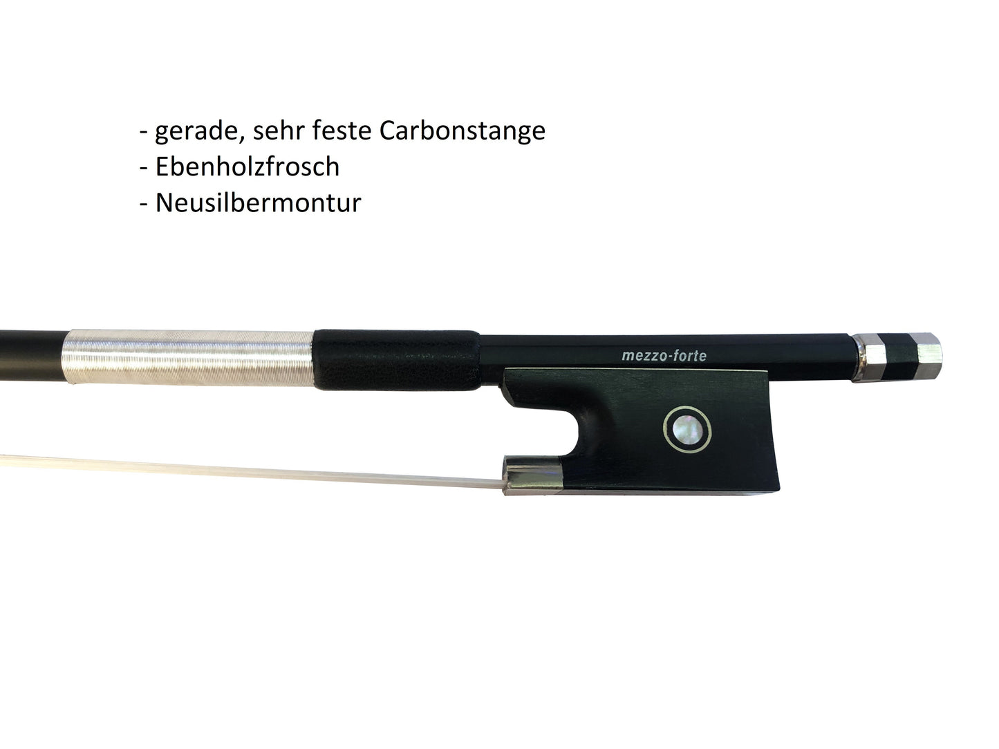 Geigenbogen Violinbogen Carbon 4/4, spielfreudig und robust