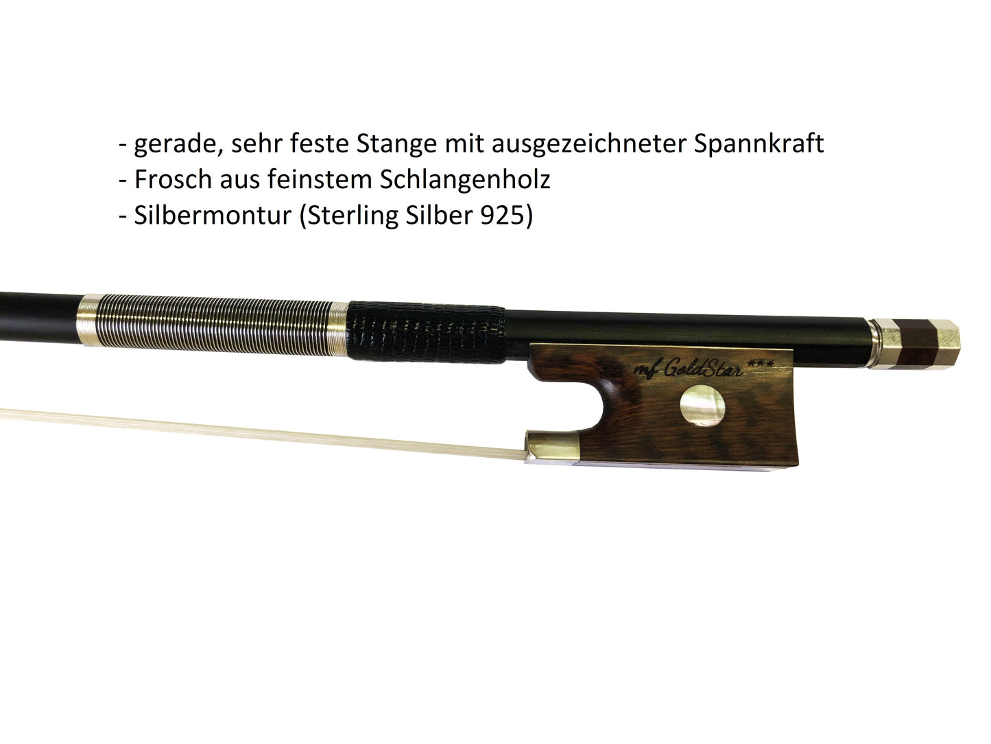 Violin bow violin bow carbon mezzo-forte "GoldStar"