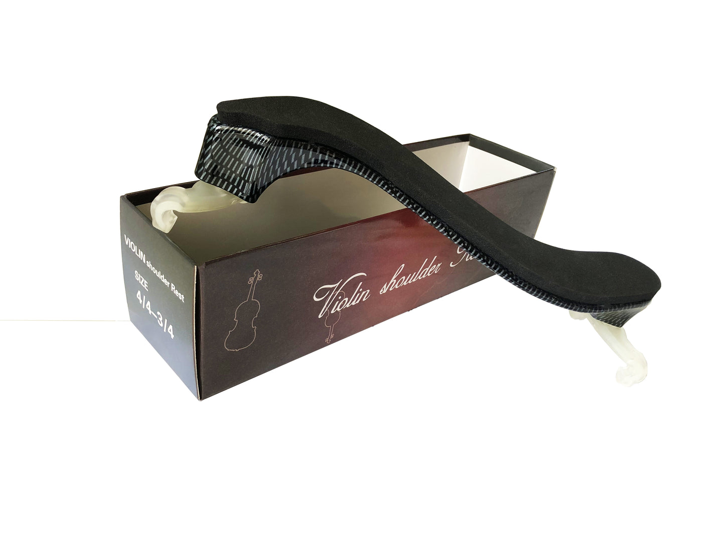Shoulder rest carbon design violin Goldstein size. 3/4 and 4/4
