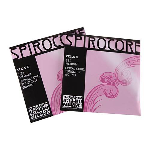 Cello Thomastik Premium Set: Versum Solo A+D, Spirocore Wolfram G+C