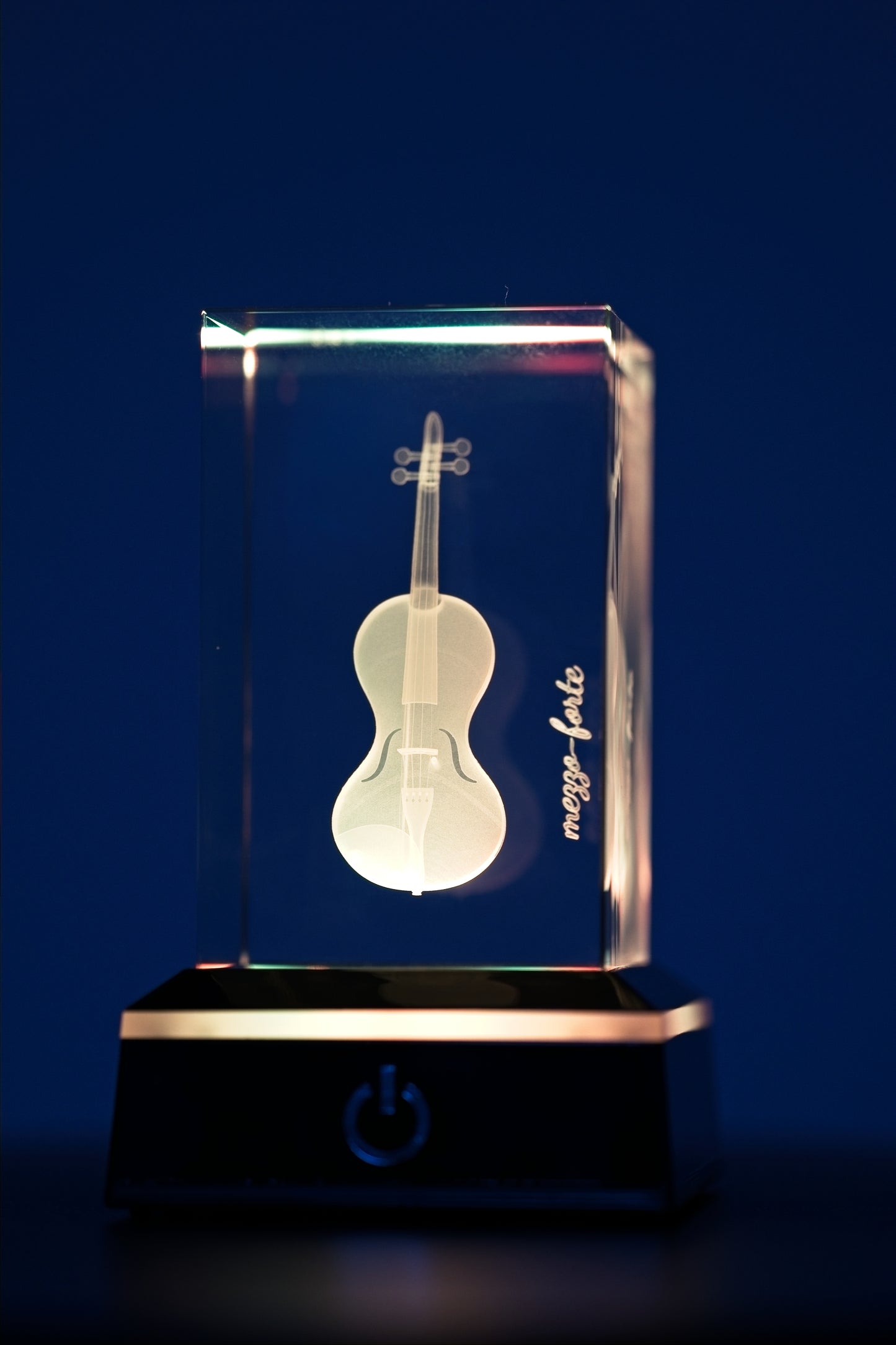mezzo-forte 3D Cello/Geige - Meisterwerk in Kristallglas