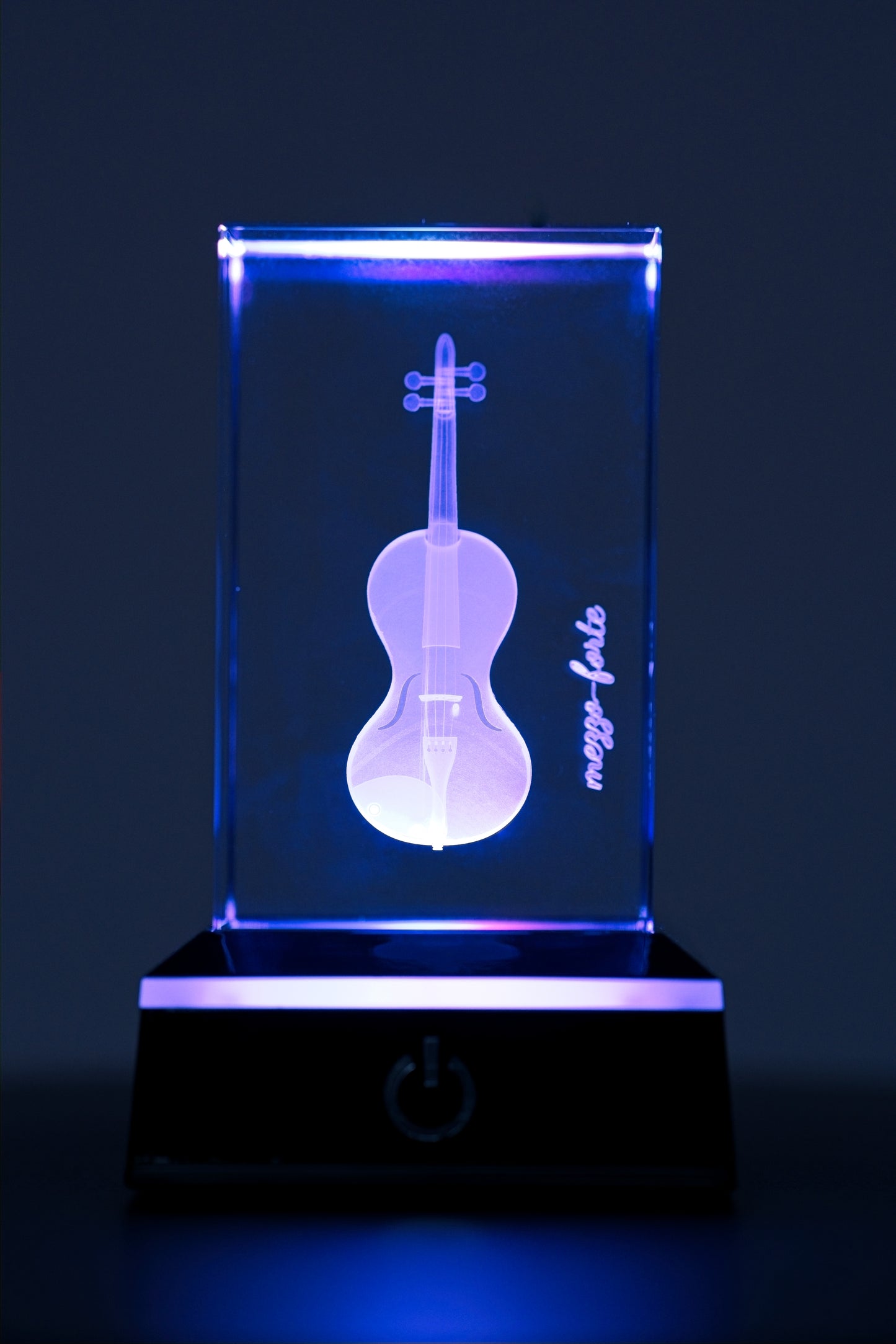mezzo-forte 3D Cello/Geige - Meisterwerk in Kristallglas