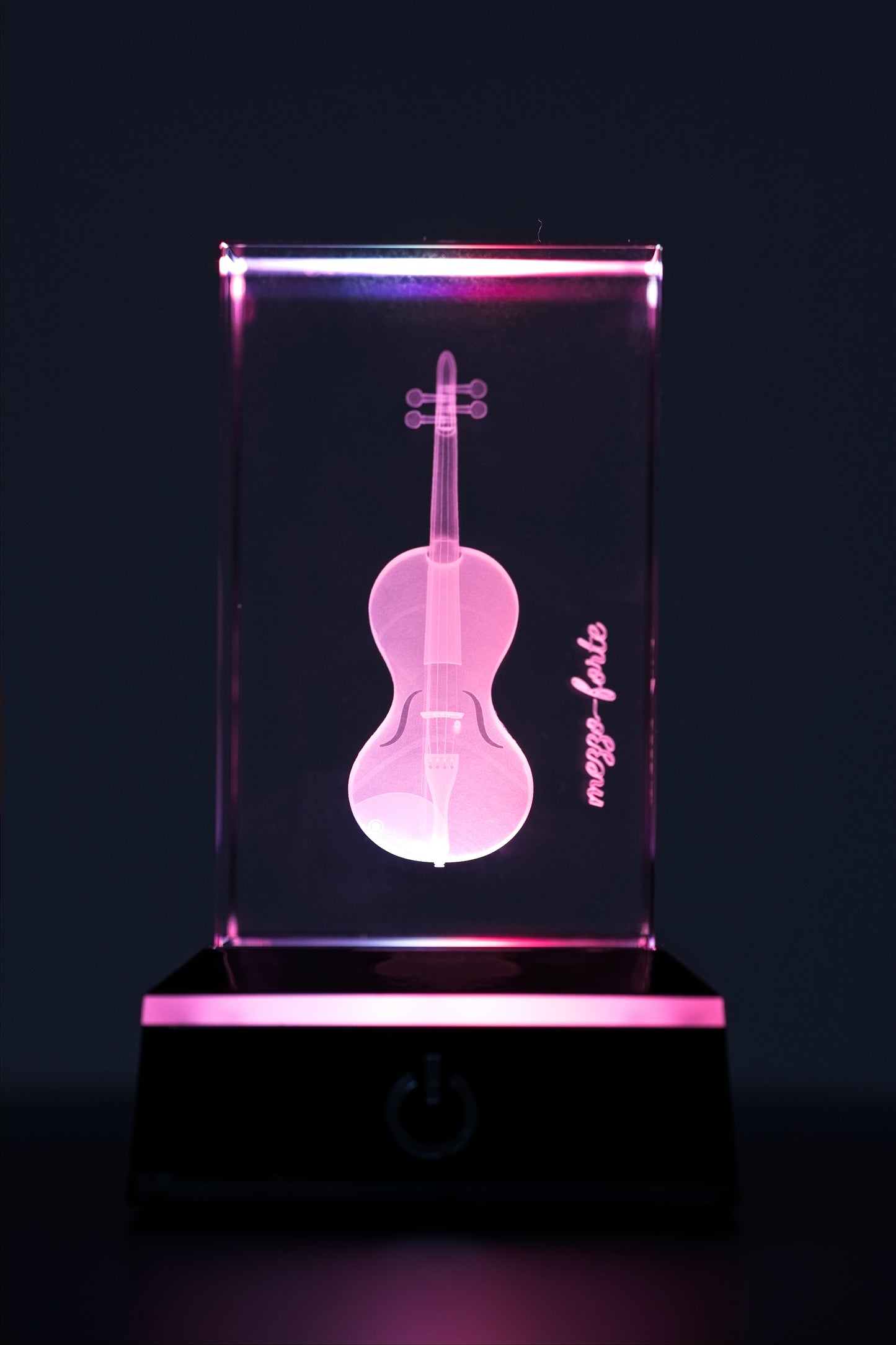 mezzo-forte 3D Cello/Geige - Meisterwerk in Kristallglas