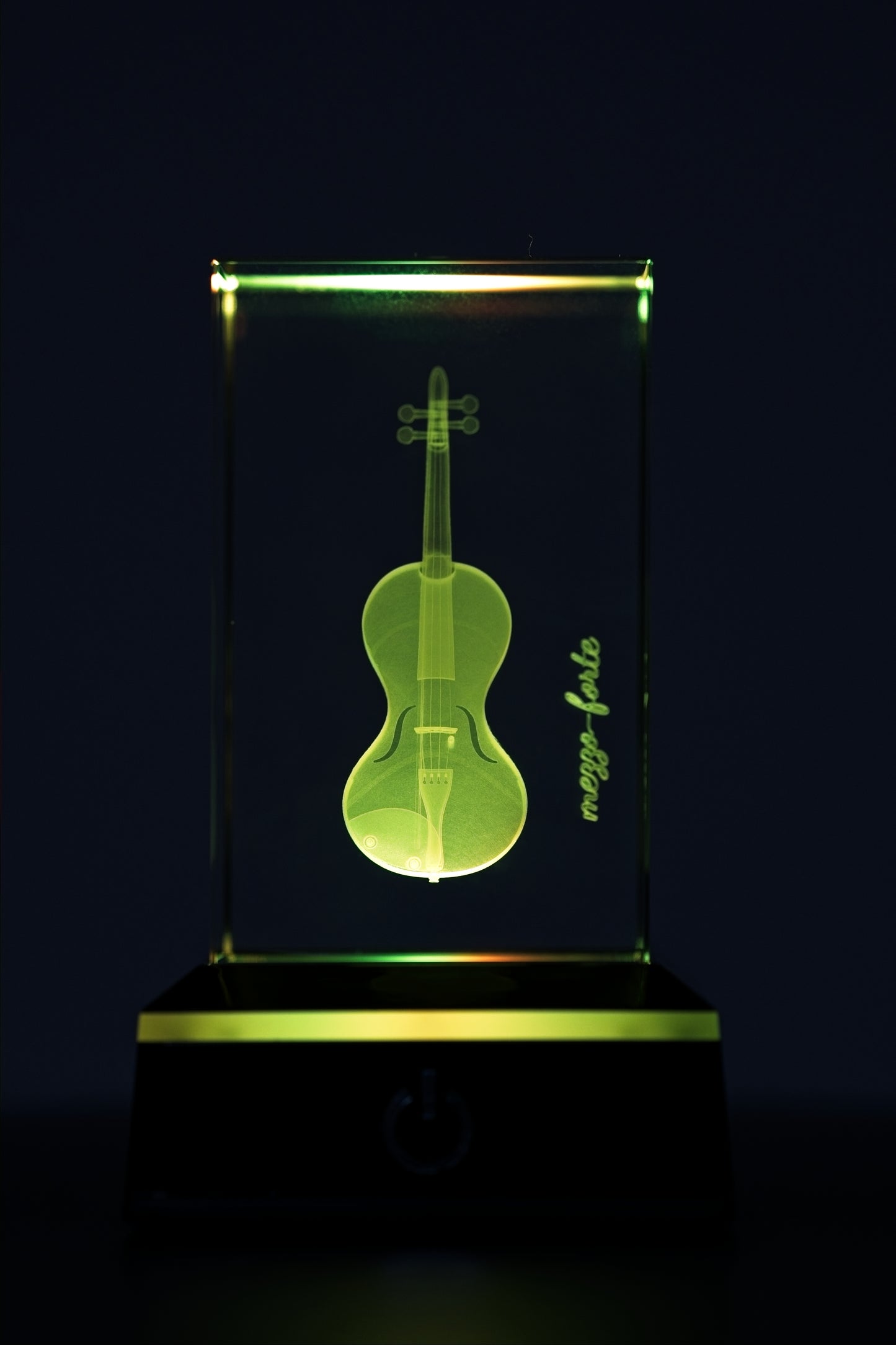 mezzo-forte 3D Cello/Geige - Meisterwerk in Kristallglas