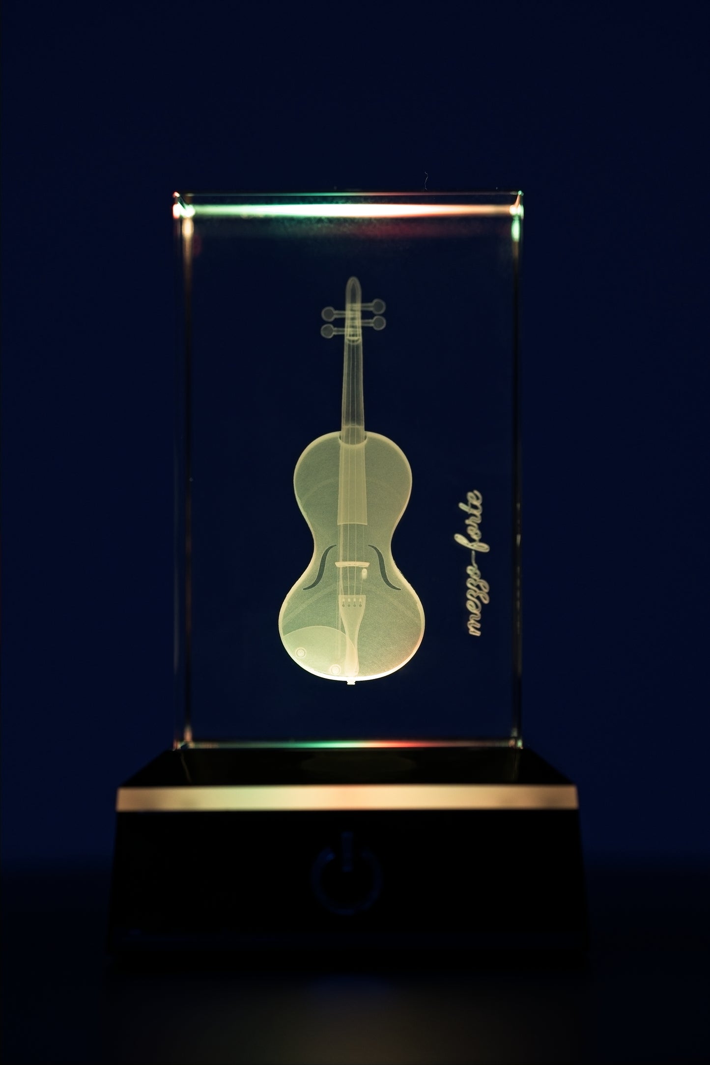mezzo-forte 3D Cello/Geige - Meisterwerk in Kristallglas