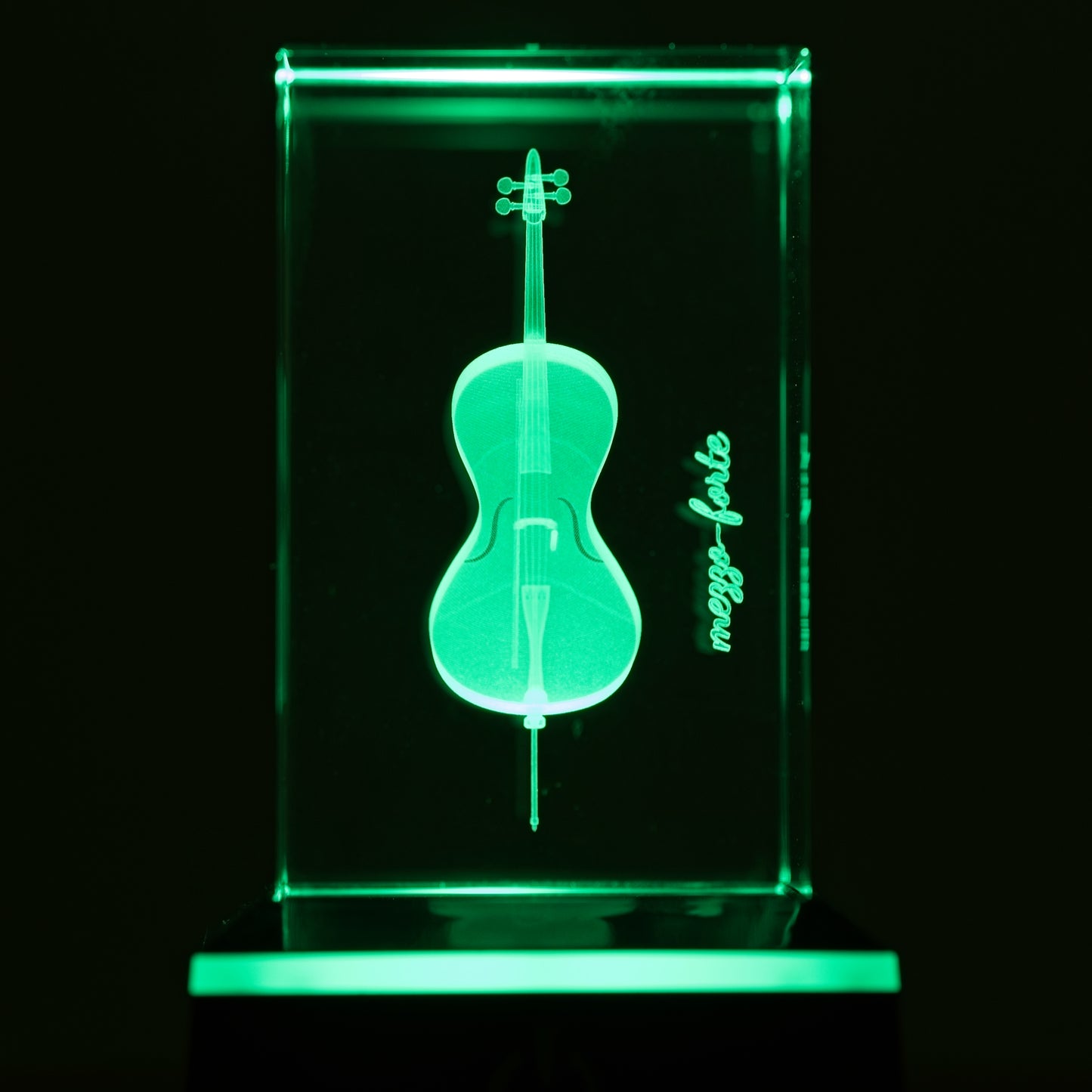mezzo-forte 3D Cello/Geige - Meisterwerk in Kristallglas