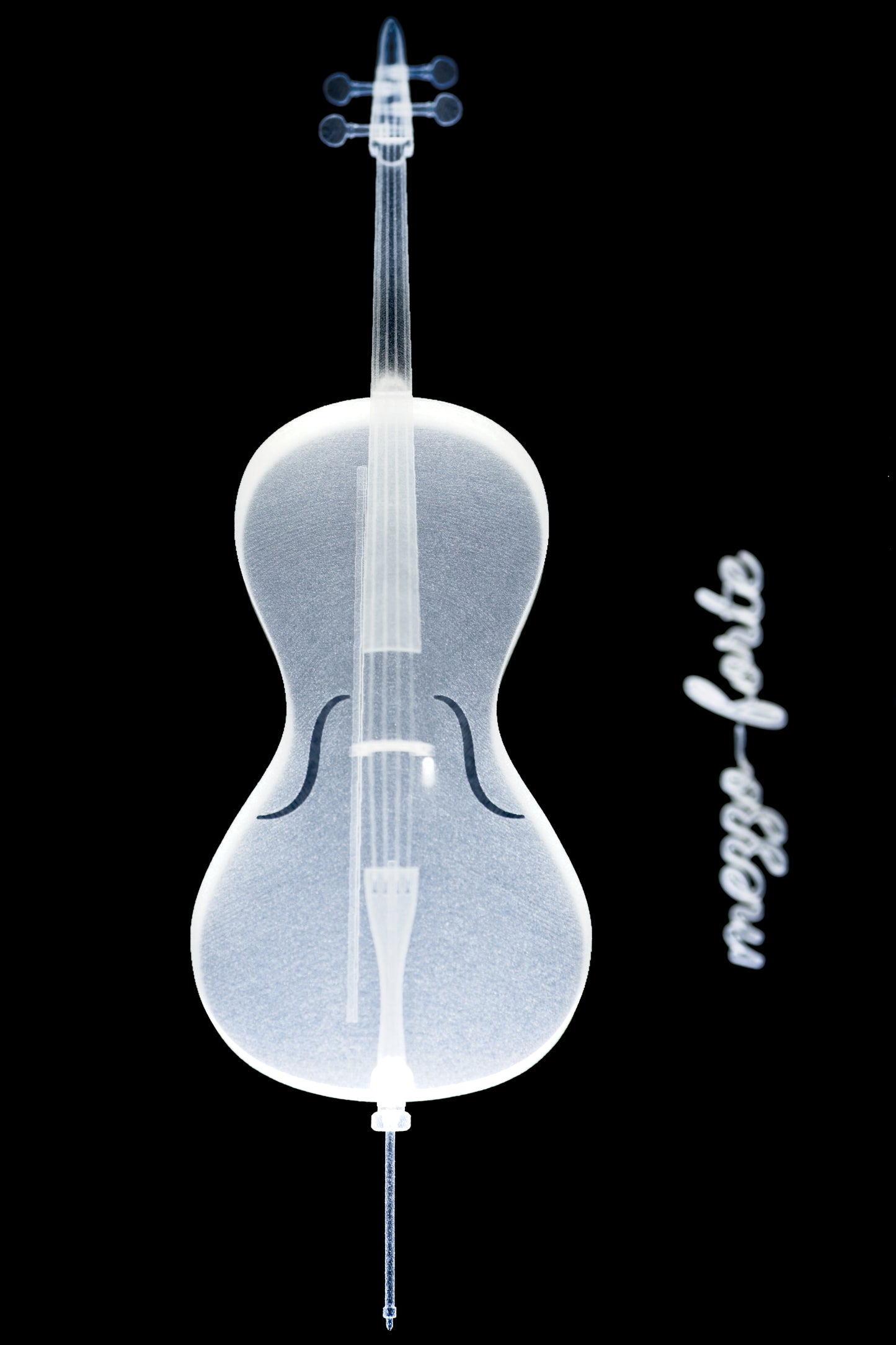 mezzo-forte 3D Cello/Geige - Meisterwerk in Kristallglas