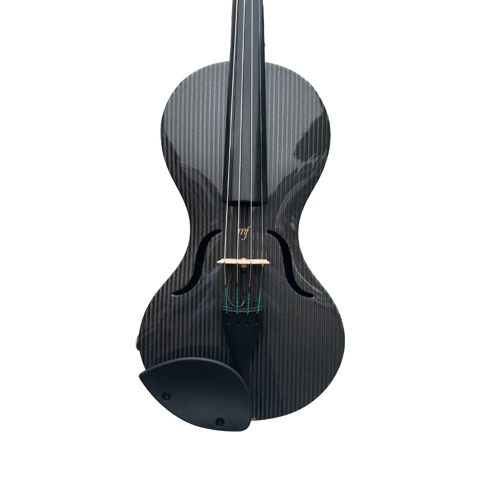 Special edition: Carbon Fiber violin with an elegant silver stripe pattern