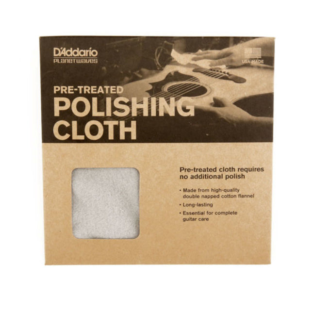 Instrument care cloth, pre-treated, polishing cloth