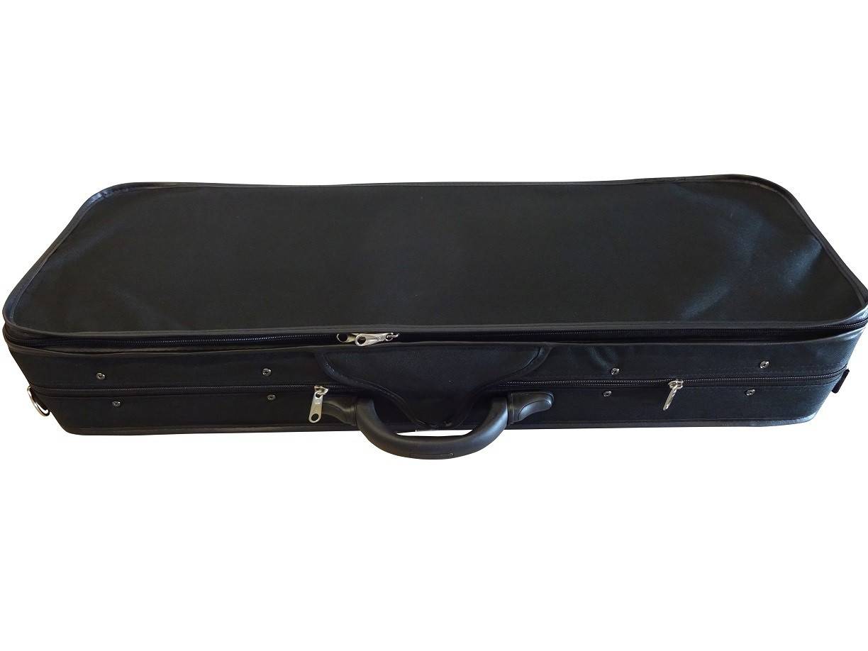 Violin case, violin case "Giovanni" black/dark red, size. 3/4